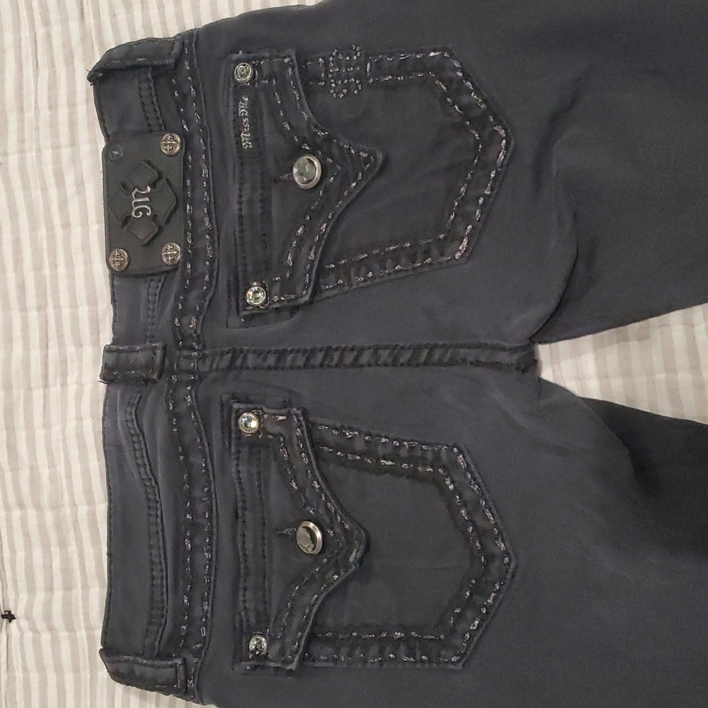 Miss Me black skinny jeans sz 28